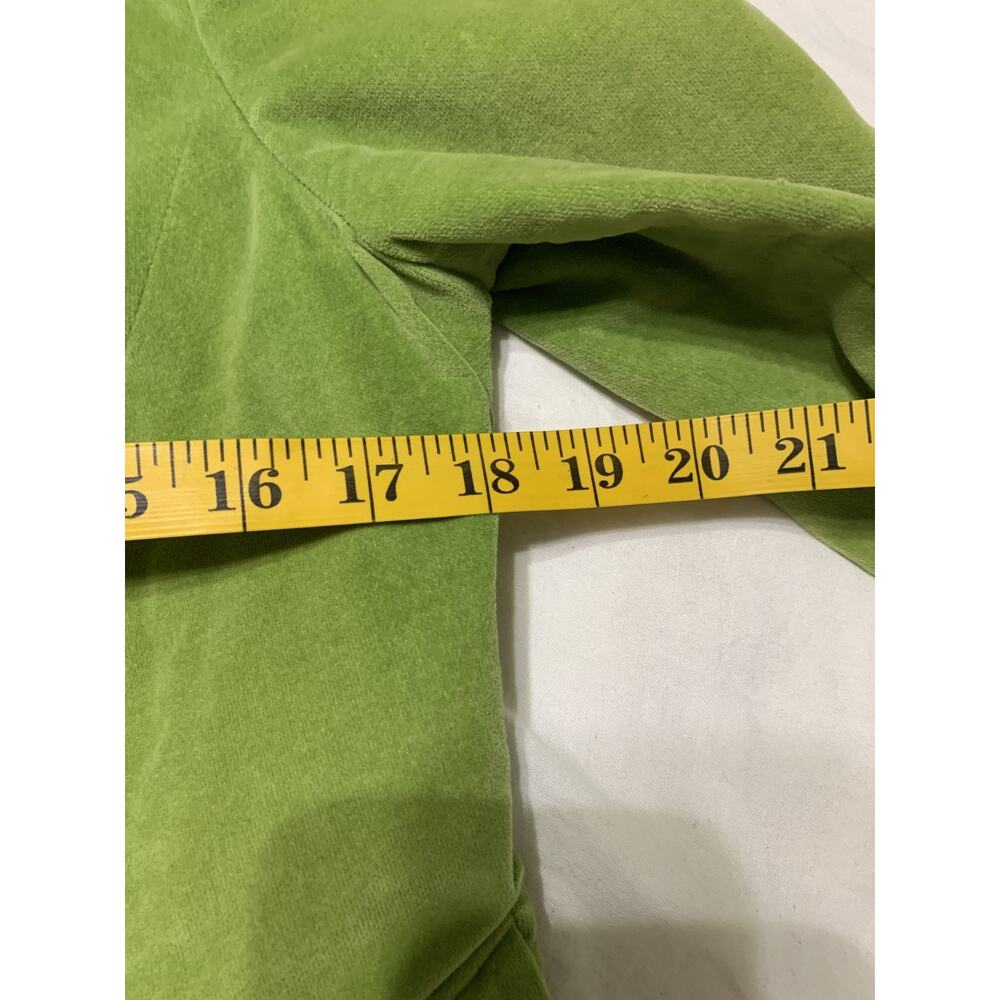 Caslon Women's Blazer Clover Green Velvet Size Medium Spring Career Easter - Picture 6 of 10
